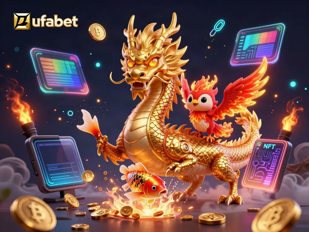 เดิมพันที่ ufabet กับมังกรทองและนกฟีนิกซ์เปลวไฟในคาสิโนออนไลน์