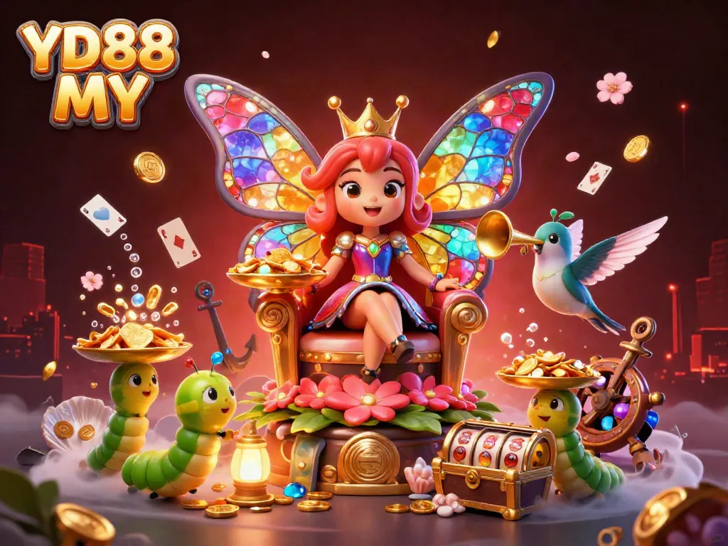 Experience vibrant gaming with YD88 MY's engaging casino elements and lively characters.