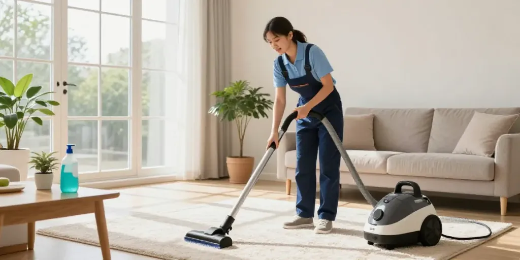 Professional End of lease cleaning Melbourne service in a bright home environment.