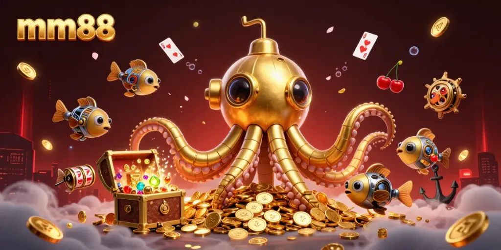 Engage with mm88's thrilling online casino experience in a vibrant, dynamic scene.