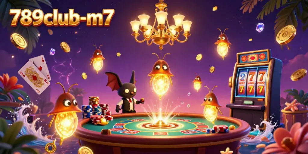 Experience excitement with the glowworms lighting the casino in 789club-m7, featuring stunning games and glowing elements.