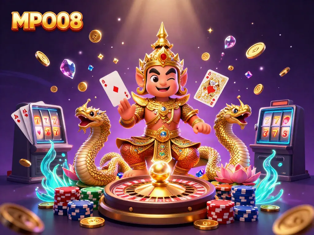 Experience thrilling gameplay with MPO08 as enchanting guardians unveil a vibrant casino world.