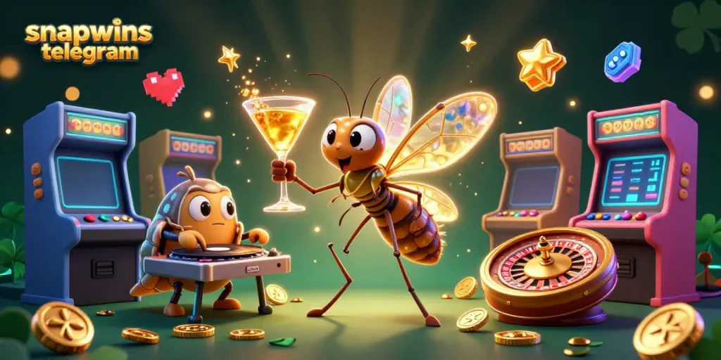Experience exciting gaming adventures with snapwins telegram featuring vibrant 3D casino characters.