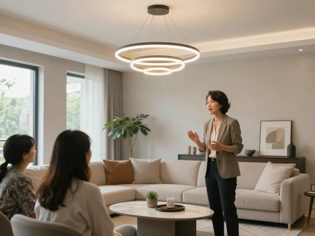 Lustre LED moderne pentru iluminat eficient, într-o atmosferă prietenoasă, a unui furnizor local de servicii.