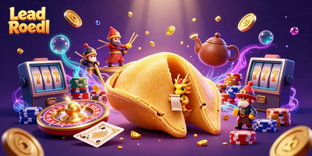 Engage with Lead Roedl's vibrant illustration featuring gaming elements and rich casino graphics.