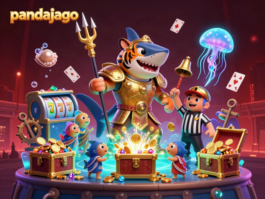 Pandajago menghadirkan slot pemenang dalam ilustrasi 3D cerah dengan elemen laut