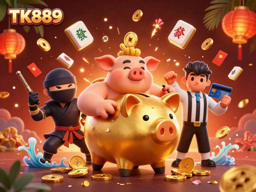 Experience thrilling gameplay at TK889 with a vibrant casino atmosphere full of dynamic characters.