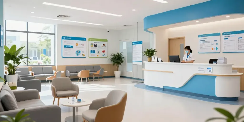 BPC 157 therapy consultation at a modern healthcare clinic, emphasizing patient care and medical expertise.